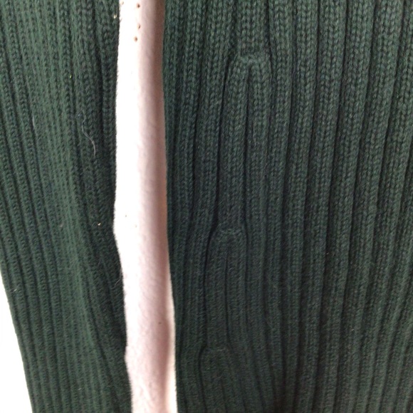 Lauren by RL ribbed sweater knit in Hunter green w/zipper - Picture 5 of 16